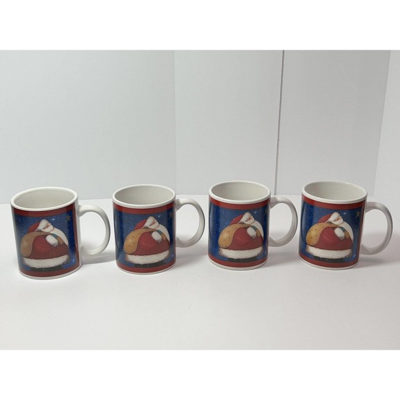 Fiddlestix - Set of 4 Santa Christmas/Holiday Mugs by Certified - Picture 2 of 13